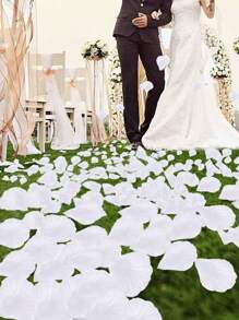 500/1000/2000/5000 PCS Artificial Silk Rose Petals for Valentine Day Wedding Party Toss Silk Flower Petal Romantic Home Bedroom Decoration - White - View 2