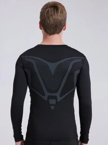 3pcs/Set Men's Quick Dry Compression Training Basketball Running Long Sleeve T-Shirt, Inner Pants & Shorts Sports Outfits Gym Clothes Men, Athletic Suit, Tracksuit - Dark Grey - View 4