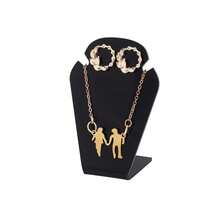 3入組首飾項鍊耳環架,亞克力首飾展示架,桌上首飾收納架,首飾掛式陳列架(黑色) - 黑色 - 查看 1