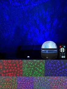 1pc Usb Water Ripple Projection Lamp, Remote Control Seven-Color Dimming, Bedroom Luminous Projection Lamp, Adult Game Room, Home Theater, Room Decoration, Valentine's Day Gift, Camping, Wedding Decoration