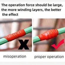 1 Cuộn , Tự Silicone Ruy băng , Đường ống Hở Băng sửa chữa , Không thấm nước Cao Đàn hồi Tự dính Ruy băng , Trắng - trắng - Xem 7