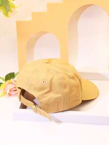 1pc Unisex Kid's Dinosaur Embroidery Baseball Cap Sun Hat - Khaki - View 4