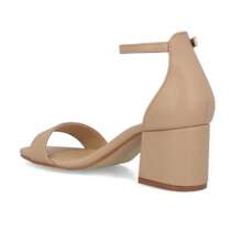 Zapatos Sandalia Tacon 6cm Color Beige Ajuste tobillo - Beis - Ver 3