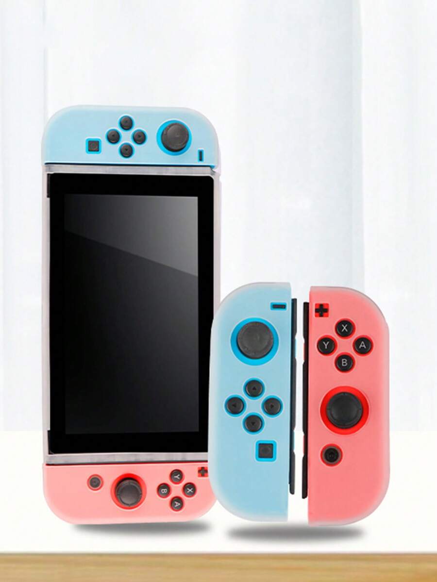 遊戲機保護殼,tpu材質軟殼保護套,馬卡龍白,與ns機型相容 - 白色 - 查看 1