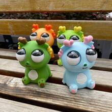 1入壓縮發泡眼睛龍＆斜眼龍造型玩具,文具,青少年玩具,娃娃禮物