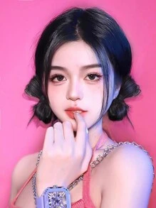 1 Pair Cute Bowknot Hair Clips For Girls - Black - View 5