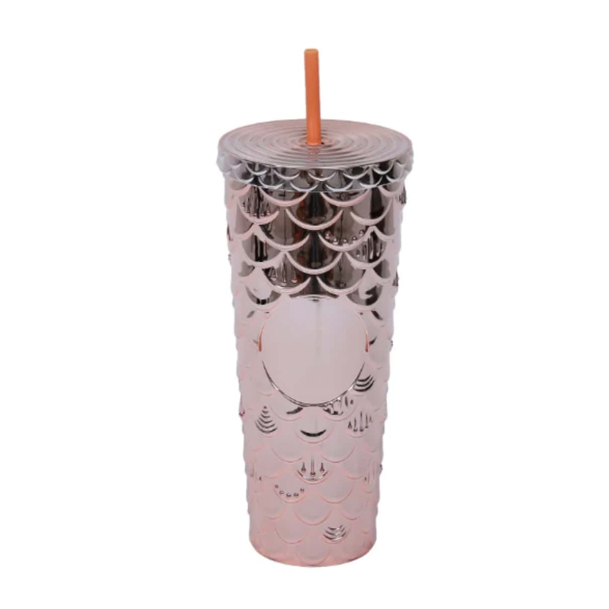 Double Wall Acrylic Cup With Lid And Straw Cardboard Packaging Model YUB-007 710ml - Champagne - View 1