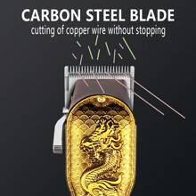 Hair Clippers for Men Professional - Cordless&Corded Barber Clippers for Hair Cutting & Grooming, Rechargeable Beard Trimmer Hair Clippers Professional Cordless for Men, Barber Clippers for Hair Cutting Kit, Wireless LCD Display Hair Trimmers Set, Rechargeable Haircut Machine for Family Elite Pro High-Performance Corded Home Haircut & Grooming Kit for Men – Electric Hair Clipper - Gold - View 4