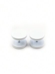 2 Pieces 3mm-14mm Baking Paint Stainless Steel Unisex Men Women Barbell Round Ear Stud Earring Tragus Helix Piercing Jewelry - Earrings - View 21