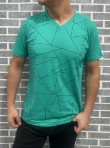 Men T-Shirts - 綠色 - 查看 1