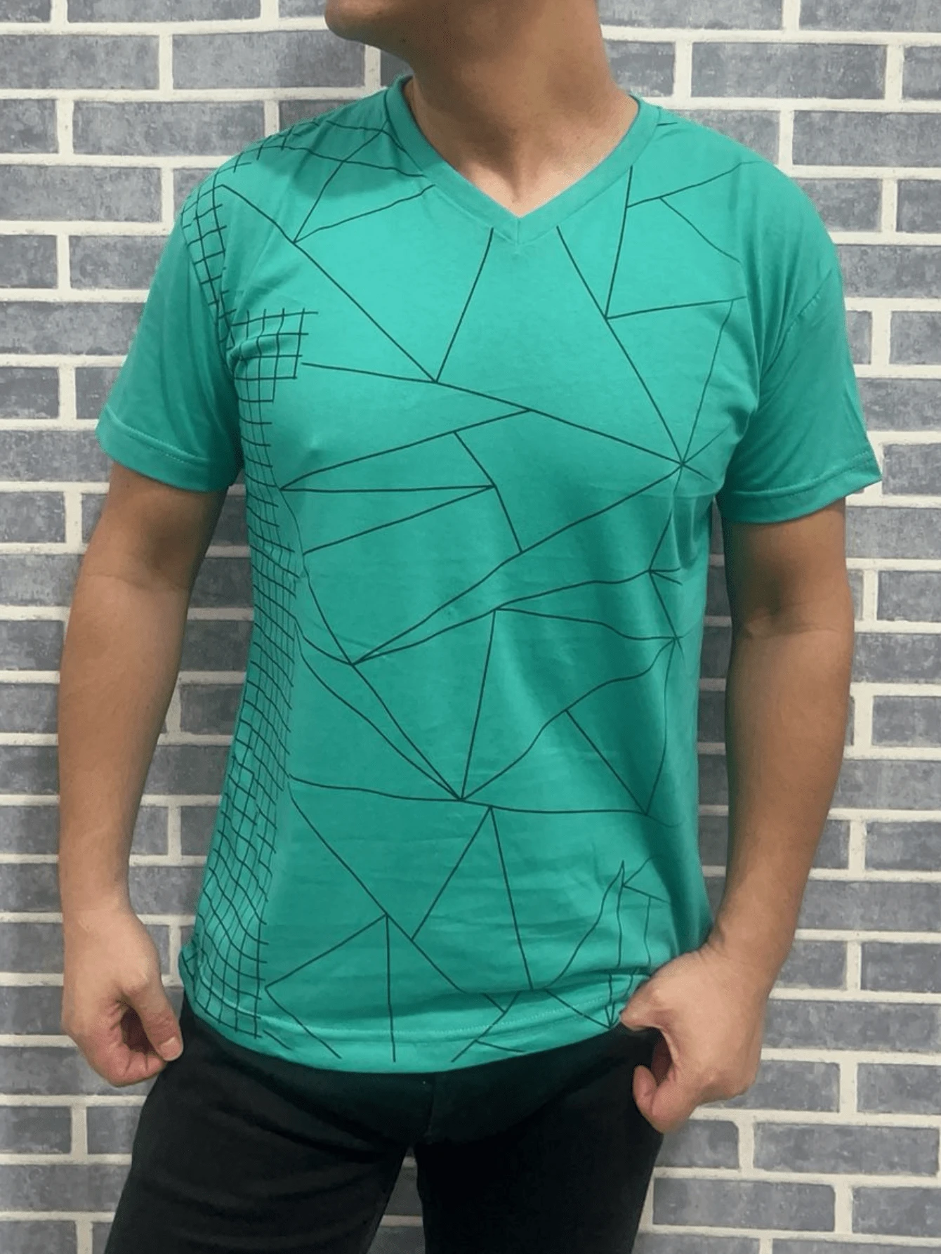 Men T-Shirts - 綠色 - 查看 1