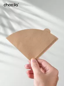 choxila 40 piezas/100 piezas/200 piezas Filtro de café V01, Filtro de papel de café en forma de V, Filtro de papel natural sin blanquear, Filtros desechables de café y té para hacer café por goteo y de filtro, de vuelta a clases