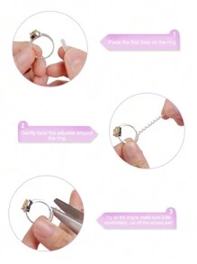 9入組透明矽膠環形尺寸調整器,0.04~0.39英寸寬度縮小器,插入式設計螺旋緊緊器,適合日常使用