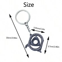 金屬汽車改裝鑰匙圈 轉子引擎鑰匙圈 可旋轉鑰匙扣 - 黑色 - 查看 3