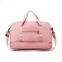 1 Miếng Dung lượng lớn Khâu Du lịch Túi thể thao Với Khô Và Ướt Tách biệt Độc lập Giày Ngăn , Có thể Đính kèm Đến Hành lý - Hồng - Xem 5