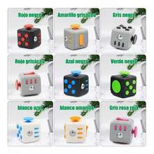 Fidget Cube - Juguete Anti Estrés,1 Pieza Juguete Antiestrés Magic Cube Para Resistir La Ansiedad Y La Irritabilidad, De Color Aleatorio,Cubo De Juguete Para Alivio Del Estrés, Juguete De Dedos Para Adultos Para Aliviar La Ansiedad Y El Estrés,1 Cubo De Juguete Fidget Dice Nuevo, Cubo Antiestrés De Juguete De Descompresión, Juguetes Para Aliviar La Ansiedad En La Punta De Los Dedos Para Niños Y Adultos - Gris - Ver 3