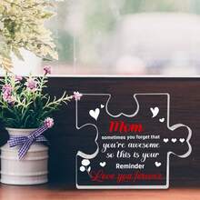 Acrylic Plaque With Grateful Sayings For Mother'S Day, Unique Mom Gift Ideas For Any Occasion, Perfect Party Table Decoration - Multicolor - View 4