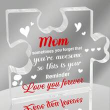 Acrylic Plaque With Grateful Sayings For Mother'S Day, Unique Mom Gift Ideas For Any Occasion, Perfect Party Table Decoration - Multicolor - View 1