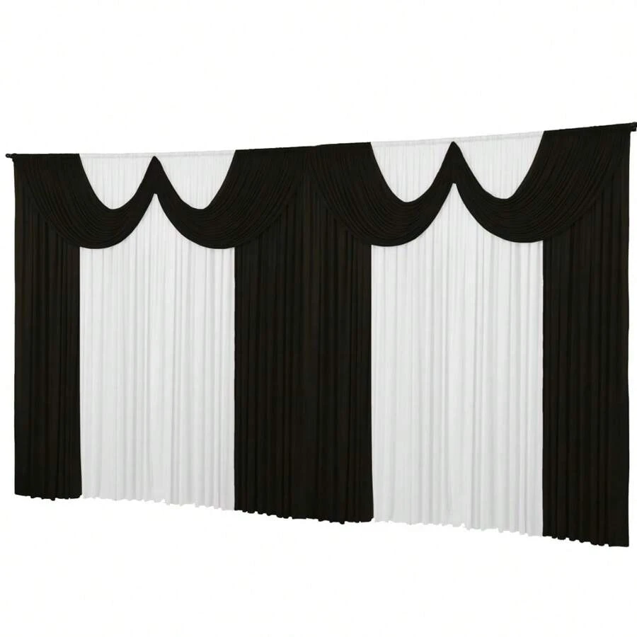 Dennis Confecções Curtains - En blanco y negro - Ver 1