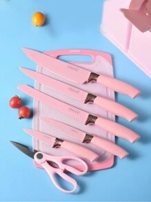 19-Piece Set, Pink Silicone Utensil Set, Rubber Wood Handle Cookware Set, Non-Stick Cookware. Not Suitable For Dishwashers! - Pink 19-piece Set - View 3