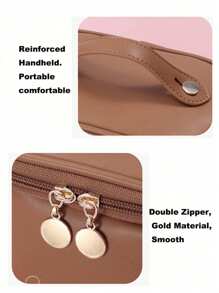 Buchstaben-Grafik PU Make-up Tasche, Make-up Tasche, Make-up Etui, Kosmetiktasche, Kulturbeutel, Packwürfel, Reiseessentials, Kreuzfahrtessentials, Studentenwohnheim-Essentials, Brautjungferngeschenke, Muttertagsgeschenke, Geburtstagsgeschenke, Geschenke für Freunde und Lehrer, Heimdekoration, Bad, Wohnzimmer, Schlafzimmerdekoration, Badorganizer, Schmuckorganizer, Lippenpflege-Organizer, Nagellackorganizer, Aufbewahrung Make-up Organizer, Make-up Koffer, Make-up Reise Kulturbeutel, Essentials Geschenke, Aufbewahrung, Reißverschluss, Accessoires, Nagel, Weihnachtsgeschenke, Tasche, Reise, Geschenke für Frauen, Damennotwendigkeiten, Reiseessentials, Tasche, Clutch / kleine Handtasche, Necessaire, Make-up Organizer, Make-up Organizer, Tasche, Pinseletui, Mini Tasche, Tasche mit großer Kapazität