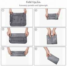 8入組尼龍衣物分類和包裝袋,適用於旅行行李、衣物和內衣儲物袋,度假旅遊必備 - 灰色 - 查看 4