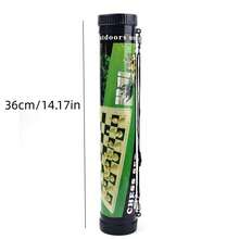 Outdoor travel chess with foldable leather board in portable bucket, board games, parent-child board games, chess, outdoor entertainment - Green - View 7