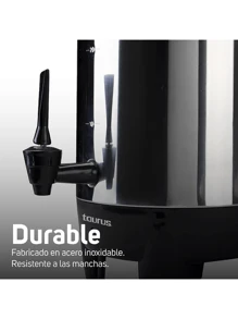 Cafetera De Urna Percoladora, Taurus Columba, 40 Tazas - Gris - Ver 3