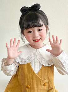 1 Pair Cute Bowknot Hair Clips For Girls - Black - View 3