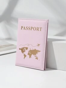 Pu皮護照夾,護照套,護照皮夾,護照卡夾輕巧時尚的飛行旅行配件,適用於女性或男性乘坐商務旅行,學生旅行 - 彩色 - 查看 7