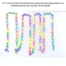 100 Pièces Chaîne En Plastique Pour Jouets D'oiseaux, Crochet De Chaîne Diy "c" De Couleur Arc-en-ciel Pour Jouets De Cage À Balançoire Et D'escalade Pour Sucrier, Souris, Perroquet Et Oiseau