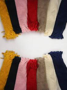 Warm Infinity Scarf For Women Knitted RANDOM COLORS