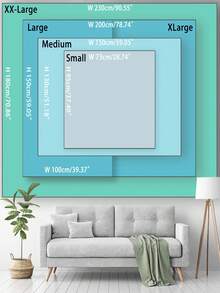 1pc Butterfly & Flower Pattern Printed Tapestry - Multicolor - View 2