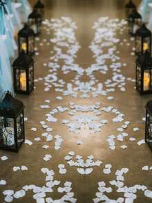 500/1000/2000/5000 PCS Artificial Silk Rose Petals for Valentine Day Wedding Party Toss Silk Flower Petal Romantic Home Bedroom Decoration - White - View 10