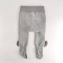 冬季儿童加厚保暖紧身裤，幼儿婴儿袜子，女童婴儿保暖紧身裤 - 灰色 - 查看 5