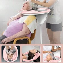 1 Pc Inflatable Raised Shampoo Basin, Portable Inflatable Shampoo Basin, The Elderly Pregnant Women Without Bending Over To Wash Their Hair, Collapsible Lie-Flat Type, Suitable For Home Use, Travelling To Bring - View 2