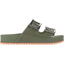 Women Flat Sandals - Army Green - View 3