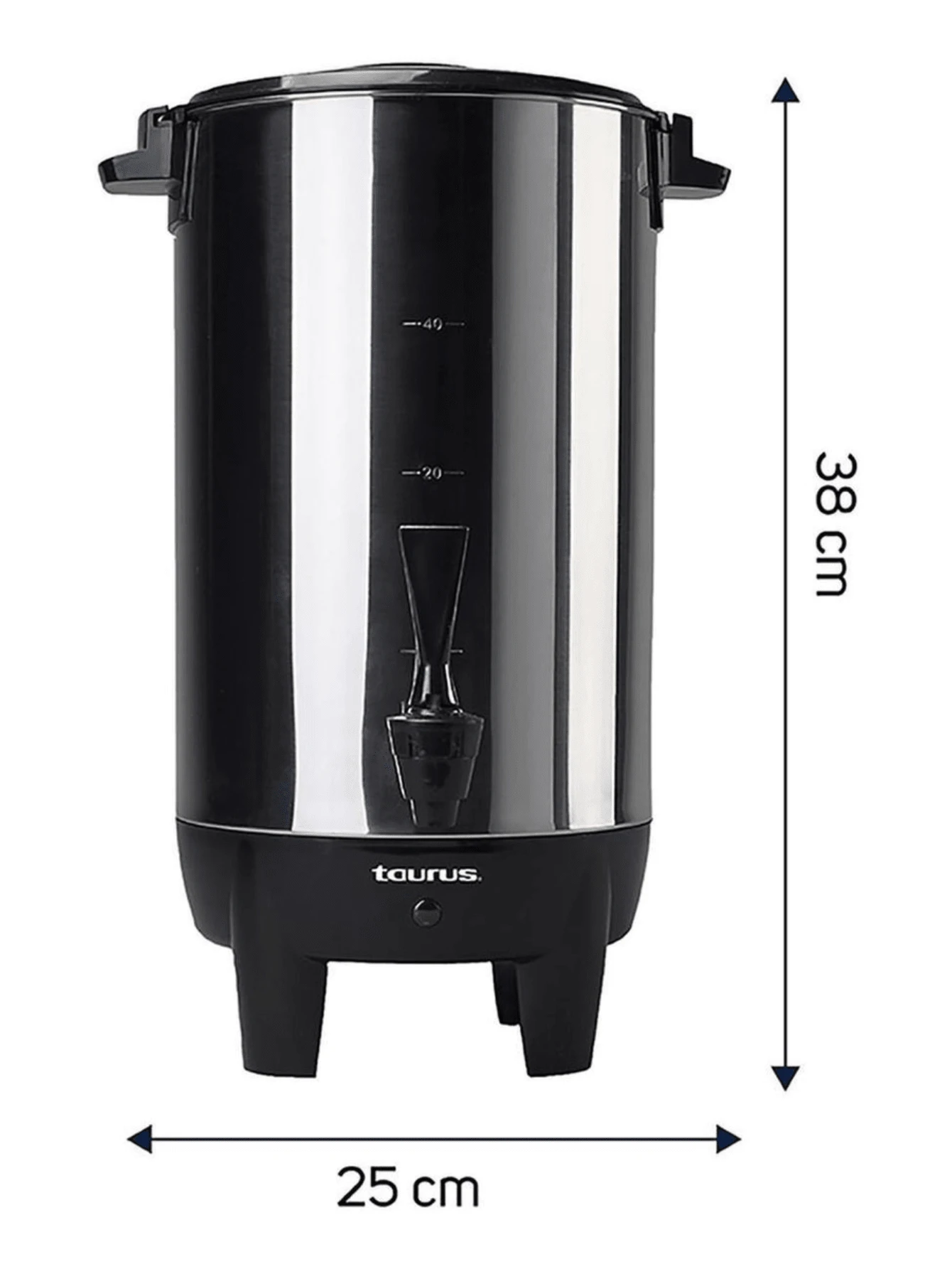 Cafetera De Urna Percoladora, Taurus Columba, 40 Tazas - Gris - Ver 1