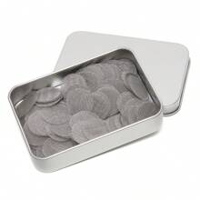 200入組抽煙斗濾網,附贈儲存盒（不鏽鋼材質）,適用於3/4英寸、5/8英寸和1/2英寸 - 不銹鋼 - 查看 1