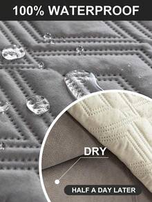 3pcs/Set Couch Cover For Reclining Couch 3 Seat Non-Slip, Recliner Sofa Covers For 3 Cushion Couch, Recliner Couch Cover Furniture Protector With Elastic Straps For Pets, Dogs - Light Grey - View 5