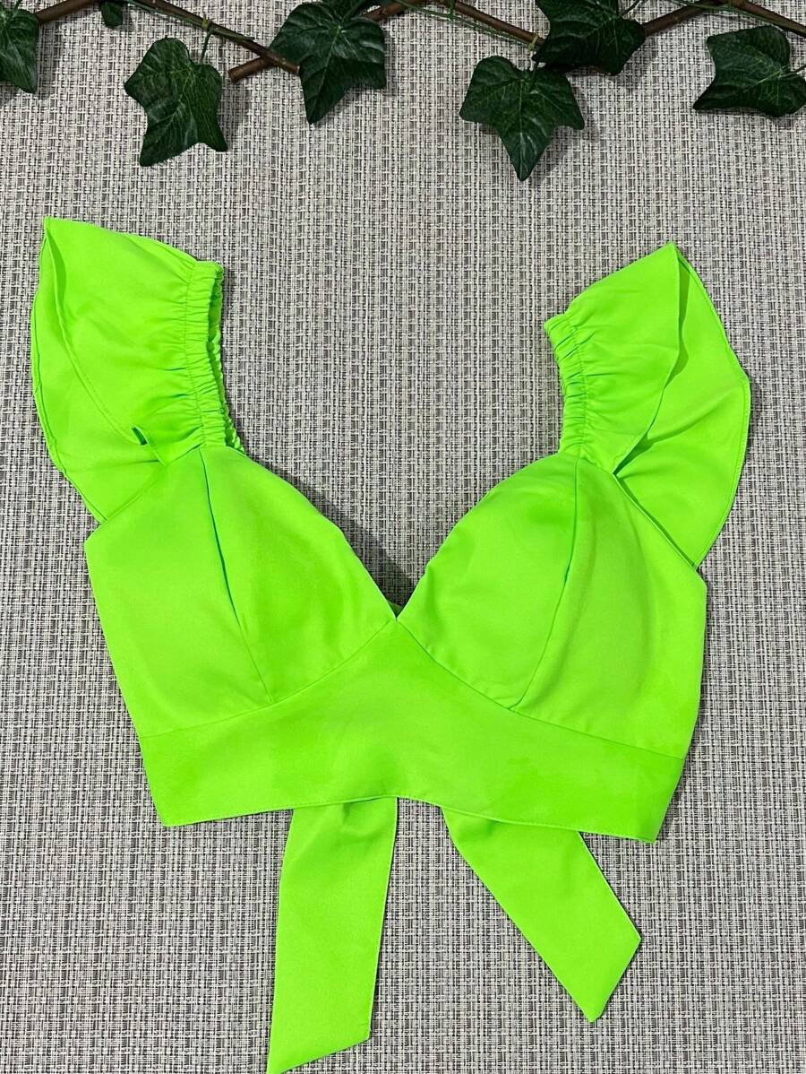 Women Tops - Màu xanh chanh - Xem 1