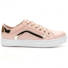 Women Wedge Sneakers - Màu hồng gỉ - Xem 3