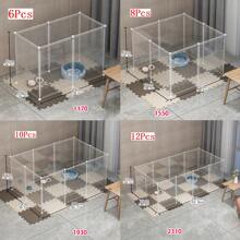 DIY Iron Wire Pet Fence, Height Adjustable, Can Be Freely Combined As Cat, Dog, Hamster Or Rabbit Cage