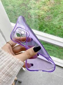 Solid Glitter Phone Case - Purple - View 4