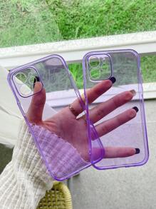 Solid Glitter Phone Case - Purple - View 2
