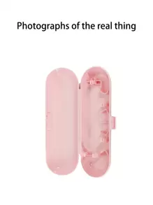 Universal Electric Toothbrush Holder Case, Portable Travel Storage Box For Electric Toothbrush, Outdoor Protection Case Home Bathroom Decor Fall Decor Back To School - Pink - View 3