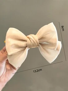 1入組珍珠光澤蝴蝶結髮夾球頭髮飾，高質感優雅髮飾頭部定型器，適合日常穿著和搭配萬用款 - 彩色 - 查看 13