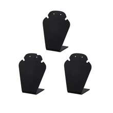 3入組首飾項鍊耳環架,亞克力首飾展示架,桌上首飾收納架,首飾掛式陳列架(黑色) - 黑色 - 查看 2