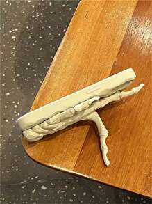 High-End 3d Skull & Hand Palm Design Phone Case Compatible With Apple Iphone 15/14pro/13/11, Creative And Personalized - Beige - View 5