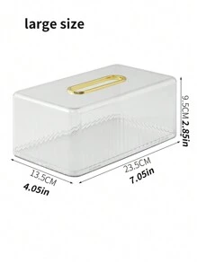 1 hộp đựng khăn giấy trong suốt - Nhiều màu - Xem 3